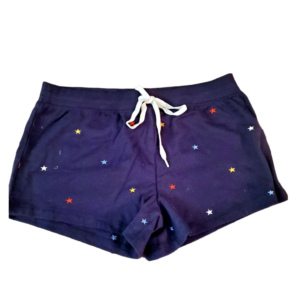 Pj Salvage Navy shorts with embroidered stars XL NWT